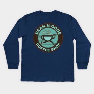 Bean N Gone Coffee Shop Kids Long Sleeve T-Shirt